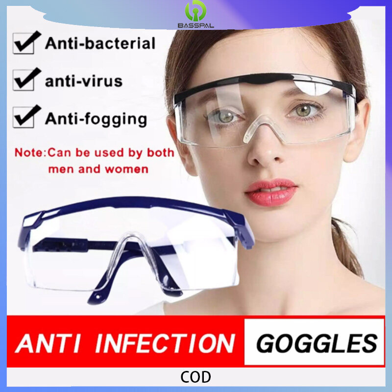 BassPal 5pcs Eye Goggles Safety Protective Glasses Windproof Dustproof Eyewear Anti-splash