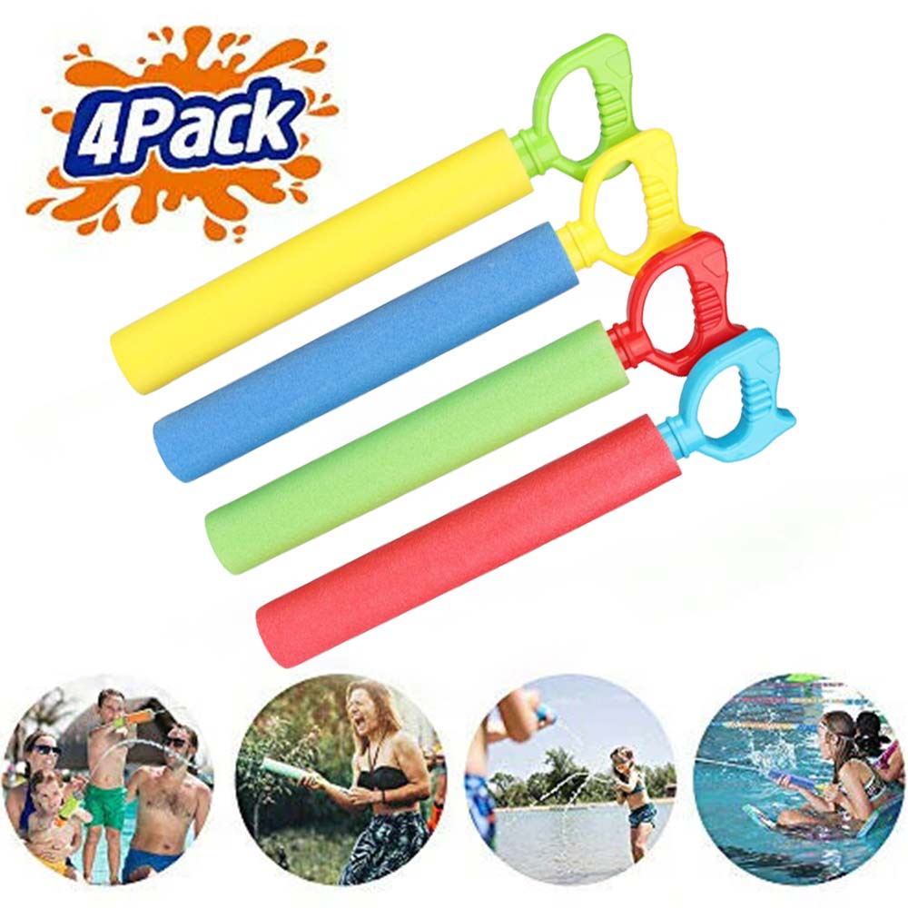 4pcs Water Shooter Toys Kids Water Gun Hand Pump Water Blaster Toys
