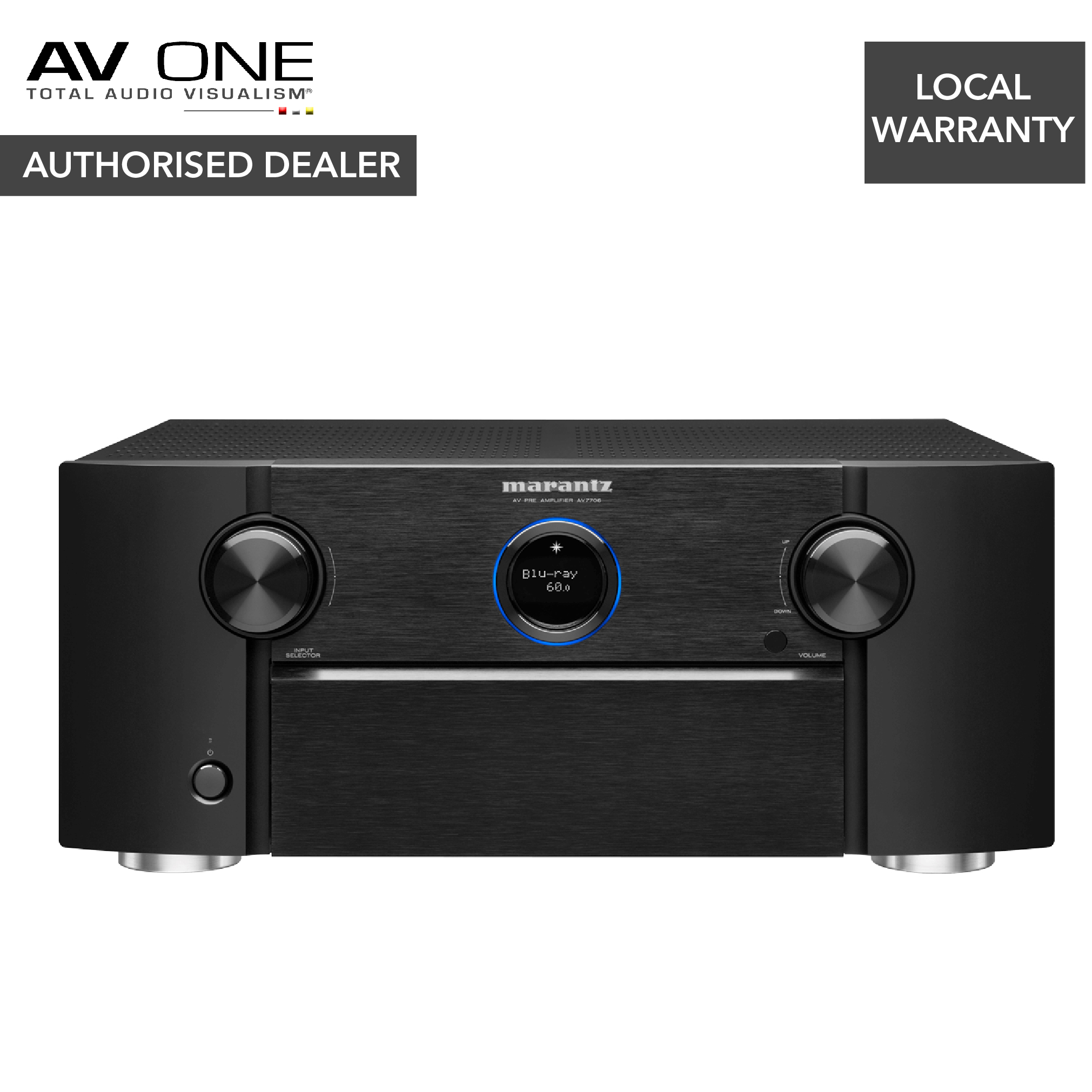 Marantz AV7706 11.2 Ch. 8K Ultra HD AV Surround Pre-Amplifier w/ HEOS Products Built-in - AV One Authorized Dealer/Official Product/Warranty